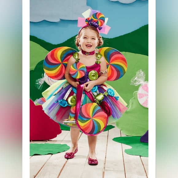 Chasing Fireflies Candy Fairy Halloween Costume- size 10 - Picture 3 of 5